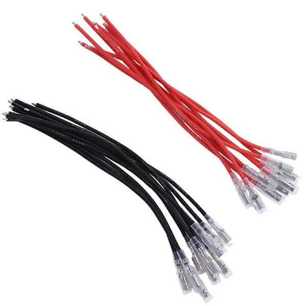 20 st 16AWG Silikonkabel 4.0mm Hane & Hona Kontakt för MN SCX10 TRX4 RC Bil 370/540/775 Borstad Mo