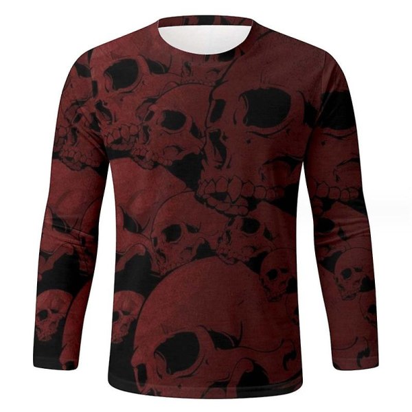 Gresskarskjorte Halloween-skjorter for menn O Lantern T-skjorte for menn style 6 5XL