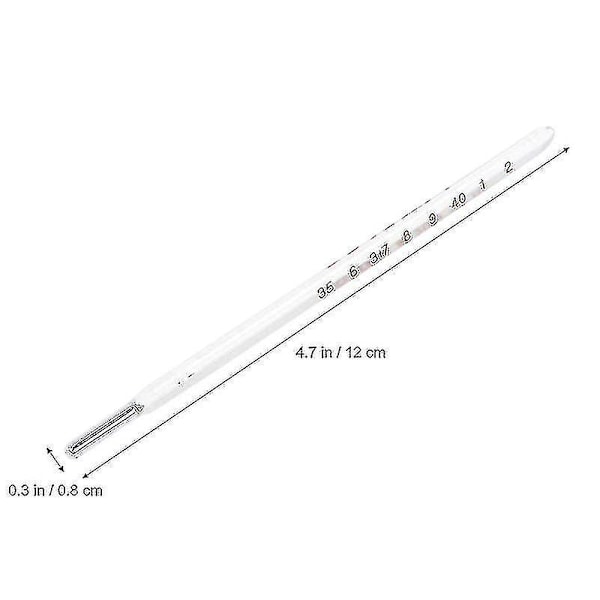 Glasstermometer Triangulär Stav Oral Termometer För Vuxna (blå) - Köp Nu