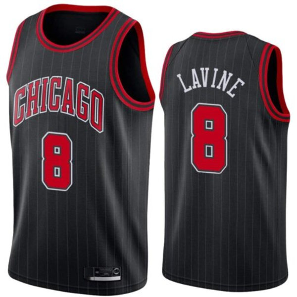 Mænd Kvinder Basketballtrøje LAVINE 8# ANTHONY 00# LILLARD 0# voksen Kortærmet Sport Løbe T-shirts Unisex black#8 L