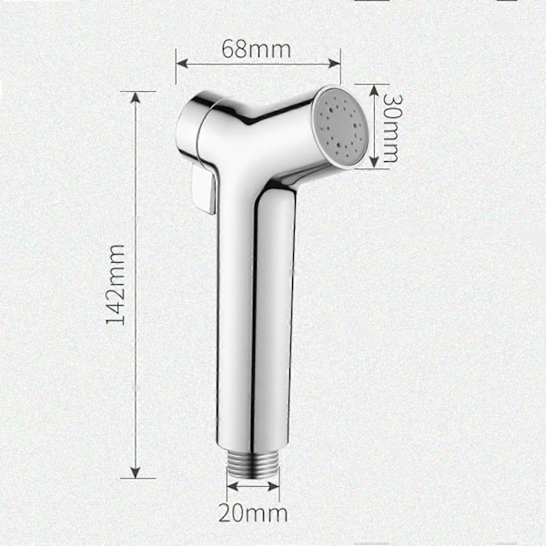Håndholdt bidetsprøyte, håndholdt bidet dusjhode toalettsprøyte justerbar bærbar bidet toalett dusj for personlig hygiene, rengjøring