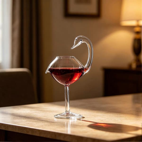 Svanformade vinglas - 250ML Klart för hemmabar bröllop transparent