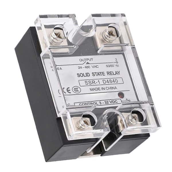 Solid State Relæ SSR Industrielle Systemer 40A DC til AC 24‑480V til CNC Værktøjsmaskiner Pakkemaskiner