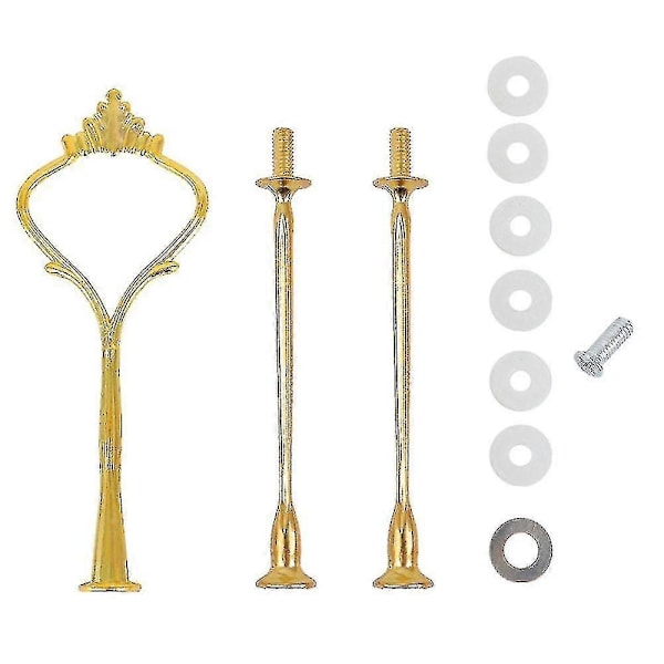 10 Set Tårtställ Beslag Kit Våningsfat För 3 Vånings Tårtställ Hållare Hårdvara