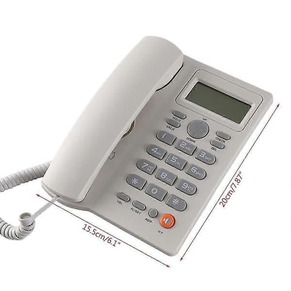 Fasttelefon med ledning, stor knappetelefon med nummerpresentasjon