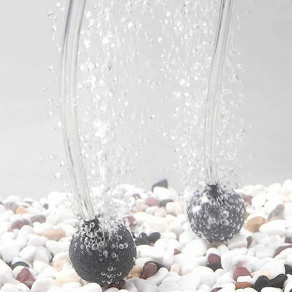 Akvarium Beluftning Luftsten Boble Diffuser Luftsten Plus Rund Hydroponisk Boble Diffuser til Ilt Diffuser (10 stk)
