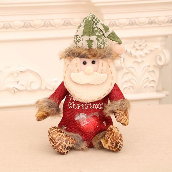 Christmas Cartoon Doll Gavepose til epler Stilig julegaveinnpakningsposer til julefestgave Deer