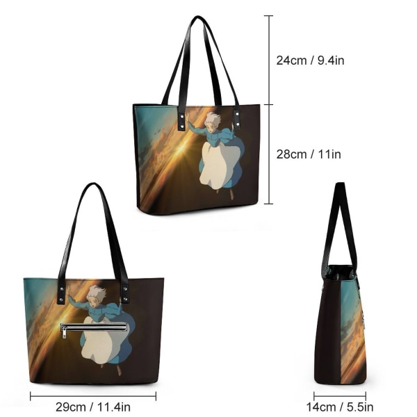 Howl's Moving Castle Tote Lady Sophie Falling Down Tote style 11