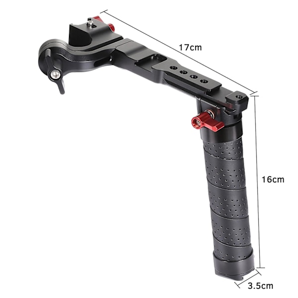 Andoer Aluminium Håndtag Sling Håndgreb med Cold Shoe Universal 1/4 3/8 Interface Erstatning til DJI