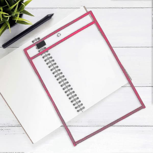 30 stk. lommer til whiteboard Pvc Transparent Whiteboard Filpose Genanvendelig Whiteboardpose