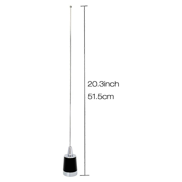 Dual Band NMO Antenne 144/430MHz Mobilradioantenne for VHF UHF Toveisradio (Krever NMO-feste)