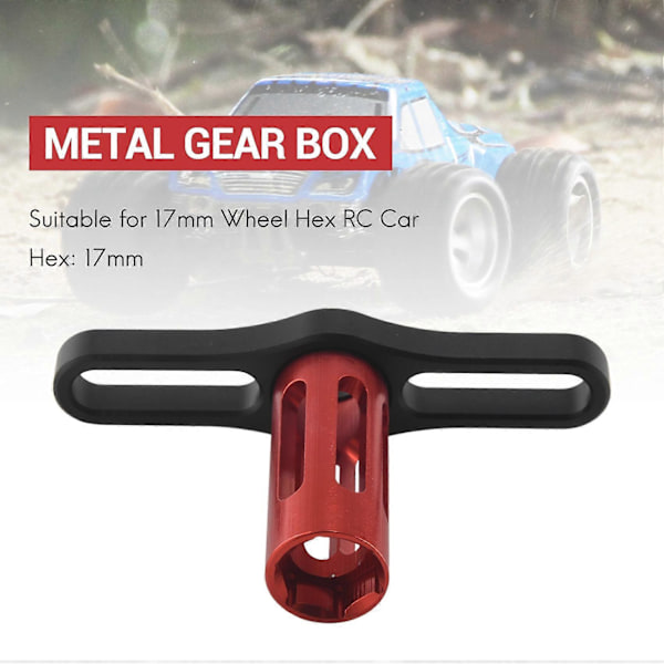 Metall 17MM Hjulmutterhylse Sekskantnøkkelverktøy for 1:8 Off-Road RC Bil Lastebil SUMMIT E-