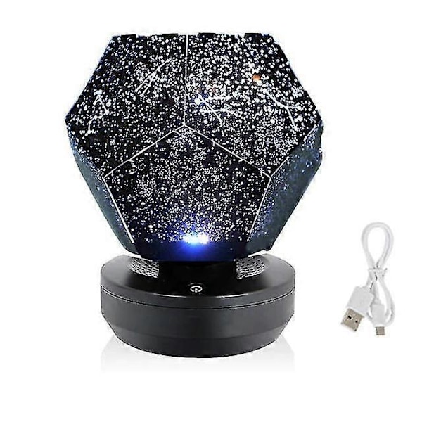 Natlamper Ambient Belysning Stjerneprojektor Galaxy Lampe Lys Led Bordlampe