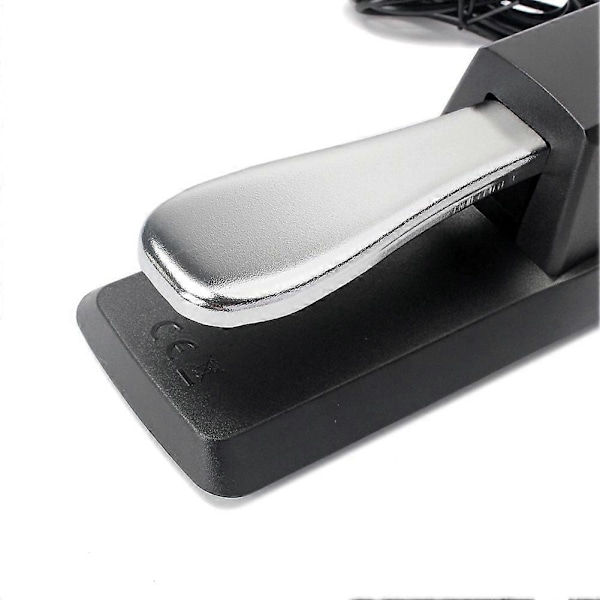 Højkvalitets Piano Keyboard Sustain Pedal med Skridsikker Gummibund til MIDI Keyboard, med 1/4inc