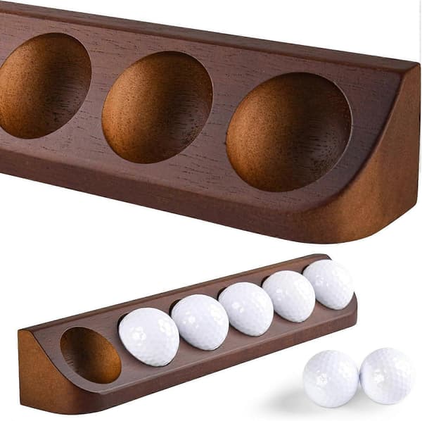 Træ Golfbold Display Stand Holder Hjem Stue Skrivebordsdekoration Golf Tema Samling