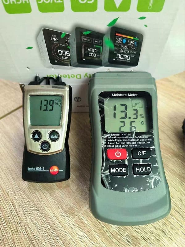 Fugtighedstester, Træfugtighedstester, Pin Insertion HD Digital Display Hygrometer, Omgivelsestermometer, Detektor til træ og byggematerialer