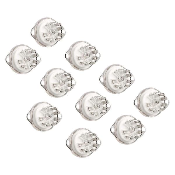 10 st Keramisk B9A 9-Pin Vakuumrörsockel Panel Chassi Montering för ECC81 ECC82 ECC83 EL84 6922 Vakuum