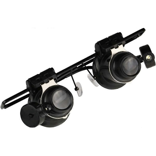 20X LED Lampe Pannelupe med Batteri Profesjonell Klokkereparasjon Lesing Avis Høy Definisjon