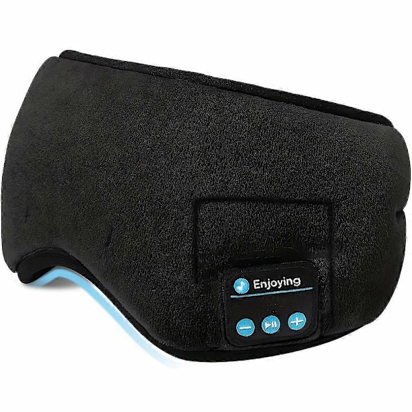 Nya modeller Justerbar & Tvättbar Bluetooth Sömnmask Hörlurar - Högupplöst Ljud, Inbyggd Mikrofon, Handsfree för Sömlös Nattsömn, Idealisk för Resenärer