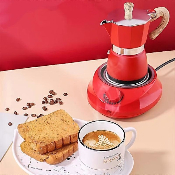 Kompakt & Bærbar Moka Pot Kaffemaskine - Håndlavet for Rig Smag - Perfekt til Hjemmet, Udendørs Eventyr & Camping - Holdbar & Nem at Bruge