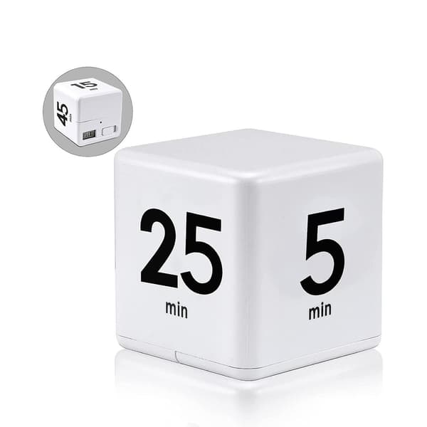 Cube Timer Køkken Timer Tidsstyring Timer Tyngdekraftssensor Flip Management og Nedtælling 25-5-45-