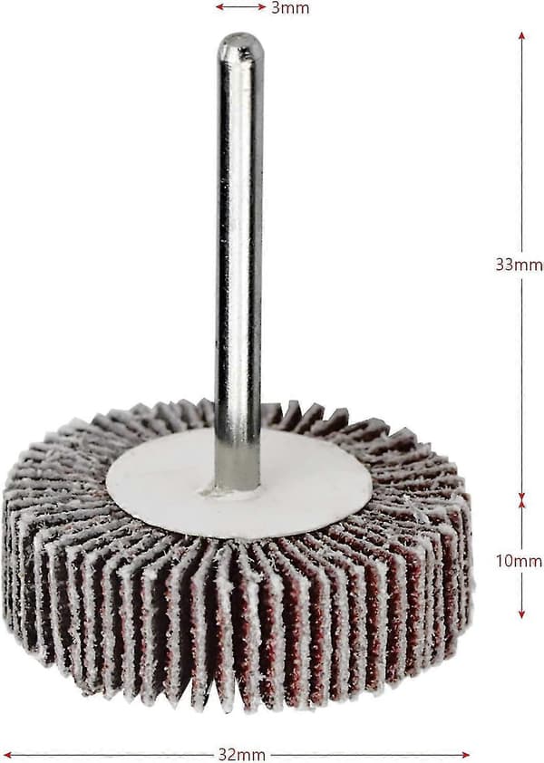 20 Lamelslibeskiver - Korn 80, Til Dremel Og Andre Rotationsværktøjer, Diameter 100