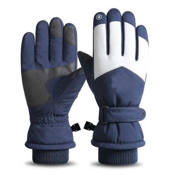 Ski Lumihanskat Talvi Kylmä Sää Tuulenpitävät Lämpimät Sukset SK15 navy blue (men)