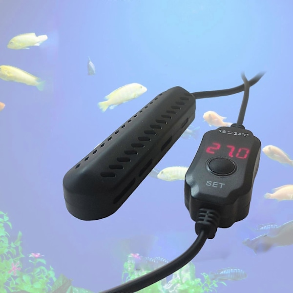 Akvarievarmer LED Automatisk Konstant Temperatur Justerbar Digital 25W