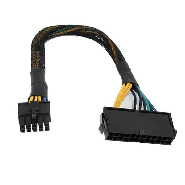 24-nastainen - 10-nastainen adapterikaapeli ATX PSU päävirtalähdekaapeli punottu suojattu kaapeli emolevylle