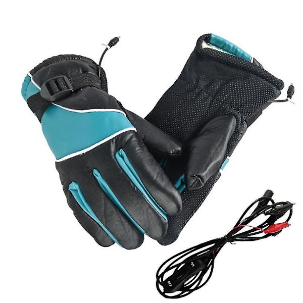 12 V vinter USB handvärmare elektriska thermal handskar Vattentäta uppvärmda handskar Batteridriven för motorcykel skidhandskar A