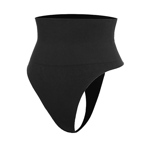 Højtaljet mavekontroltrusser Kvinder String-trusseformer Slankende Undertøj Butt Lifter Maveformende Cincher Brief Body Shaper Black L
