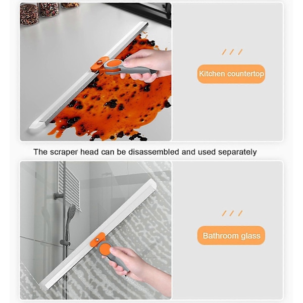 Gulvsqueegee Perfekt For Dusj Baderom Kjøkken Hjem Fliser Dyrehår Pels Gulv Glass Vindu Vann Skum Rengjøring