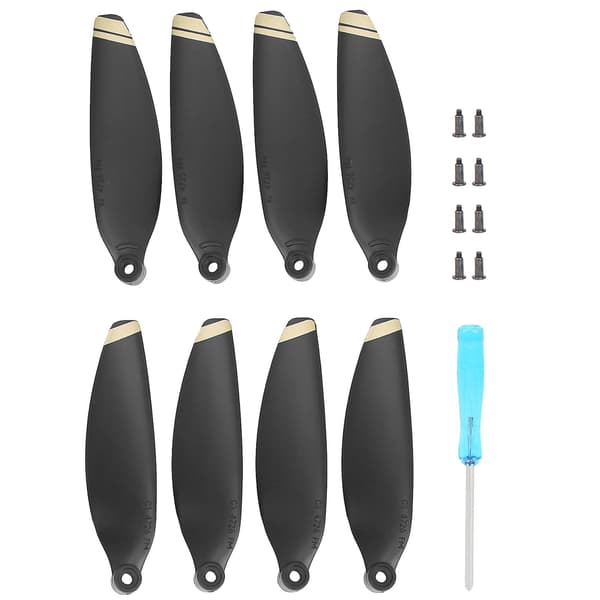 2 par propellrar reservdel Drontillbehör Passar DJI Mavic Mini 2 Guld Kant