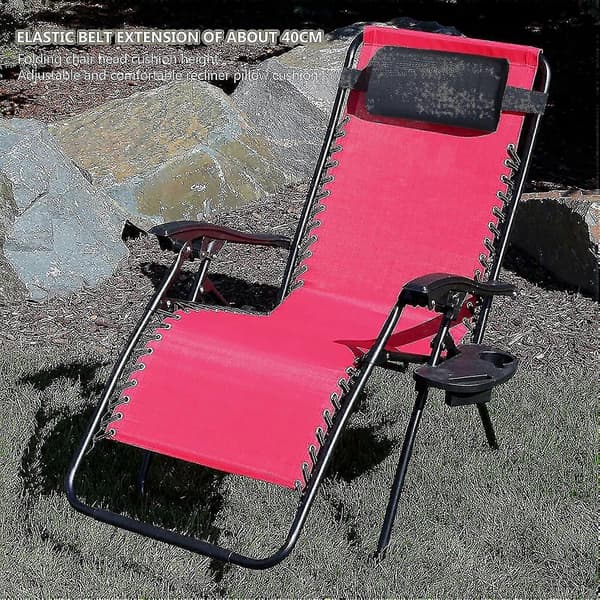 Nakkepute for solseng og hvilestoler 1pc Black