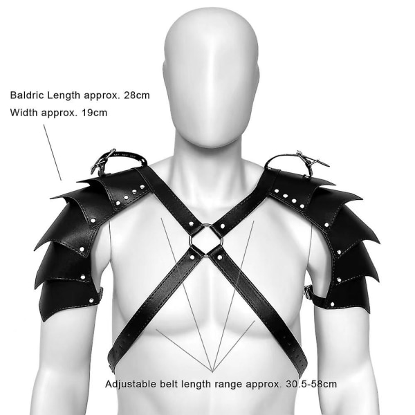 Dobbelt rustning - brunt stærkt lædertøj til mænd, rustning, lædertøj, sceneforestillinger, julekostumer, sjovt legetøj til voksne