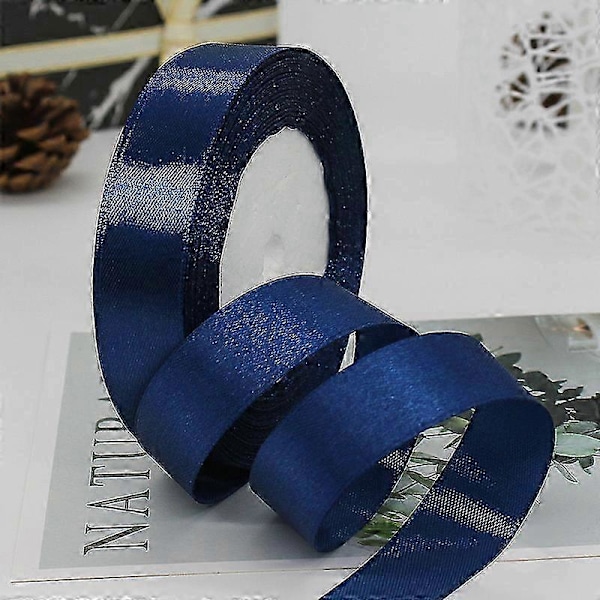 20mm för presentinslagning, 22,86M Dubbelsidigt Satin Polyesterband Ballong-