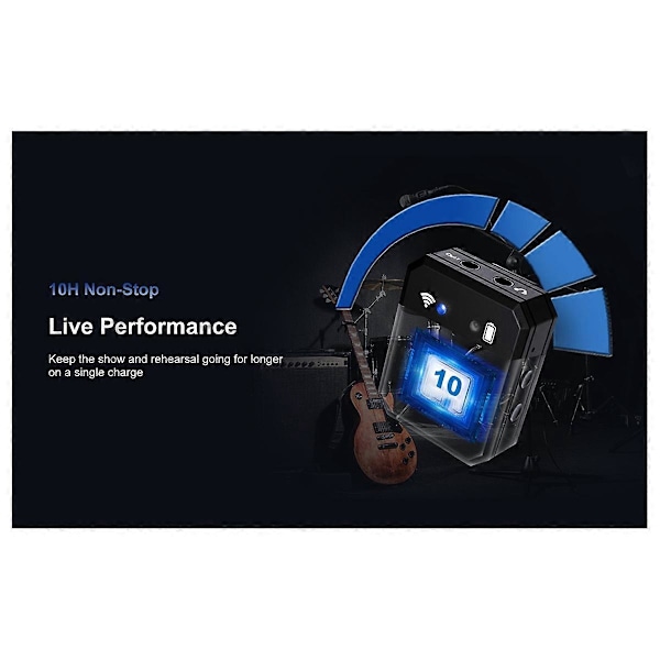 Nytt A88T Trådlöst Gitarrsystem Elektrisk Gitarr Pickup Audio