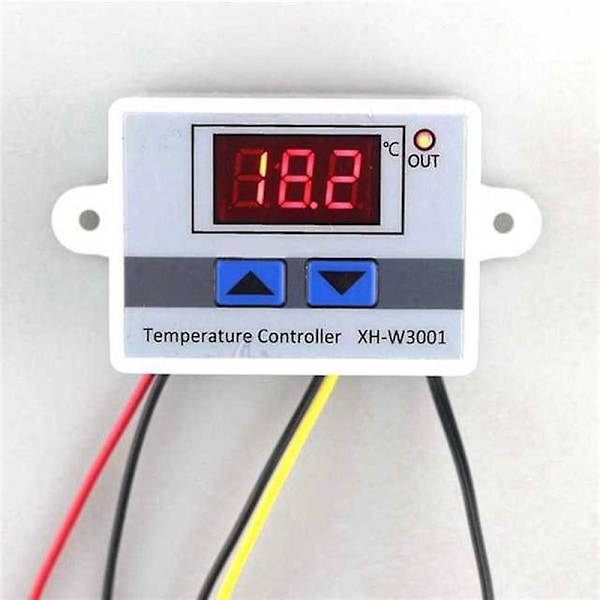 Digital Temperaturregulator Mini Måling med LCD-display til Akvarium