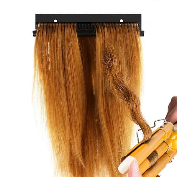 Professionel Akryl Hår Extensions Sektioneringsholder Hvid