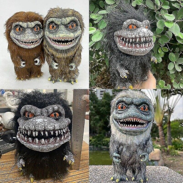 Critter Prop Doll Halloween X-merry Toy Goth Plysj utstoppet dyr Monster Figure_x black
