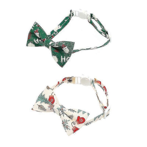 2 st julhalsband för katter