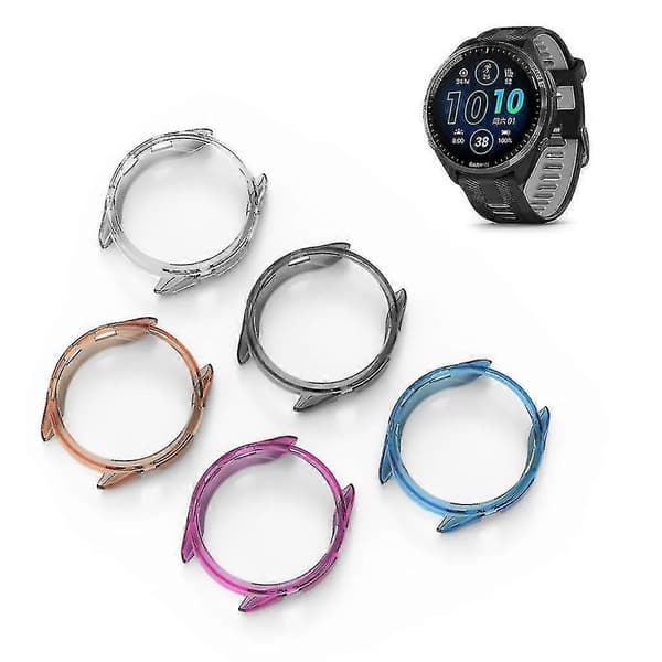 Til Garmin-Forerunner 965 Stødfanger - Anti-ridse Hus Vandtæt Vaskbar Beskyttelse - hao