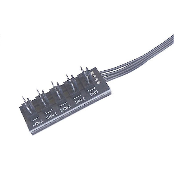 40cm 1 til 5 4-Pin Molex TX4 PWM Vifte CPU HUB Splitter PC Kabinett Kjøler Skjøteledning Adapter Kontroller