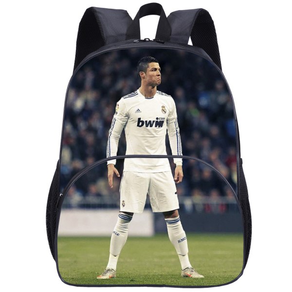 16 tums Ronaldo skolväska med stor kapacitet ryggsäck
