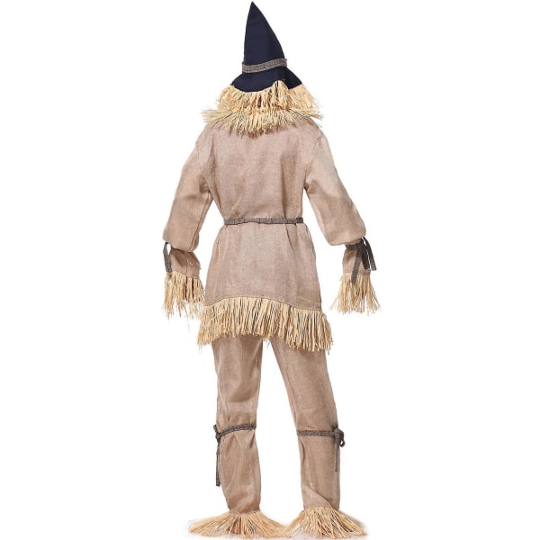 Deluxe Voksen Mr Scarecrow Cosplay kostyme menn kvinner Halloween fest kostyme for menn sceneopptreden Fancy dress Men M