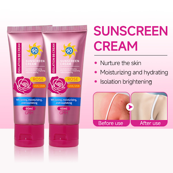 Rose Multi-Effect Reparerende Solkrem BB Cream Whitening