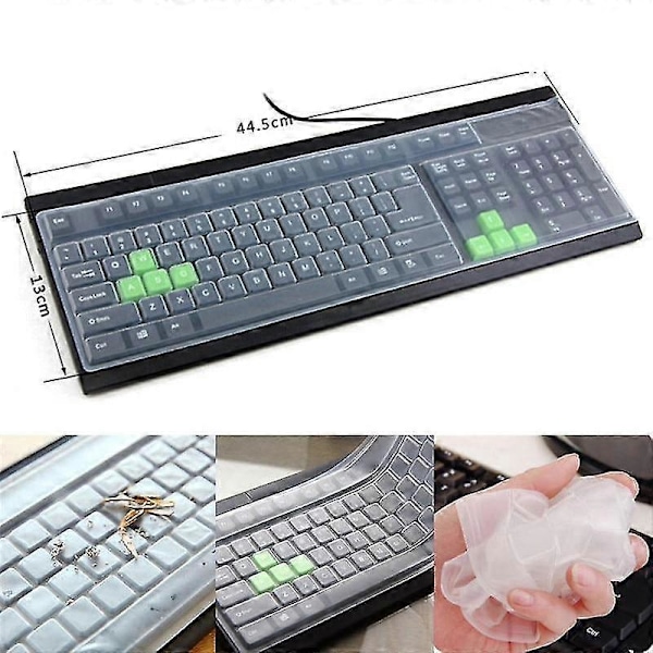 Tastaturbeskyttere universal silikone desktop computertastaturdækning