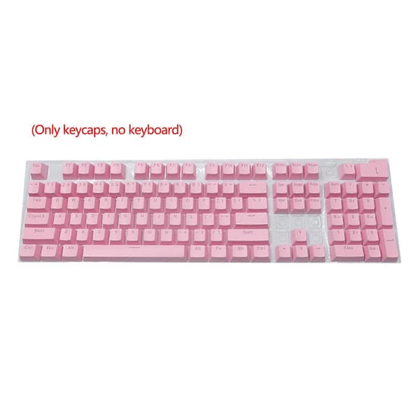 104 Taster Doubleshot Rød-Sort PBT Bagbelyste Keycap Caps til Cherry MX Gaming
