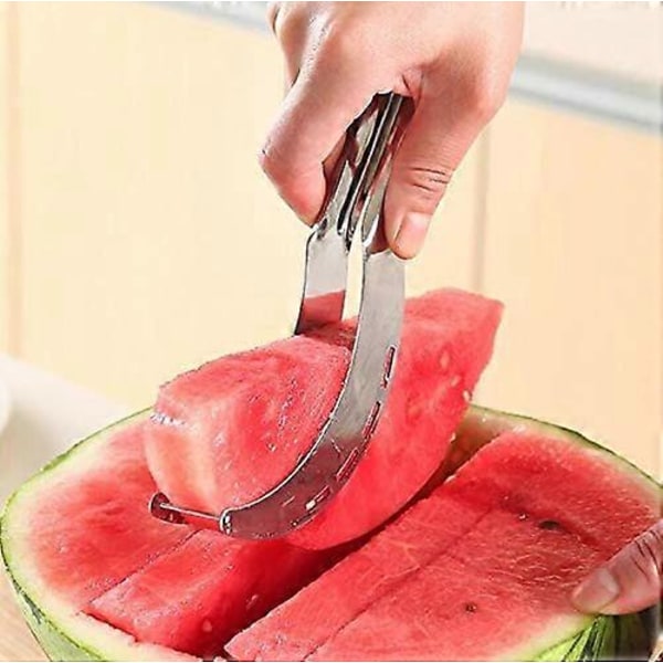 304 Rostfritt Stål Vattenmelon Skärare Multifunktionell Skivare Vattenmelon Skärverktyg