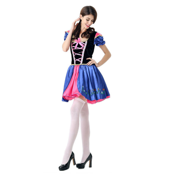 Baijerin Oktoberfest-oluttytön perinteinen puku Halloween-olutpukuun style 3